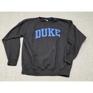 TRT Classics Duke University Blue Devils Crewneck Sweatshirt Black Mens Large